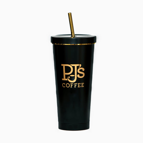 PJ's Black and Gold Tumbler 25oz