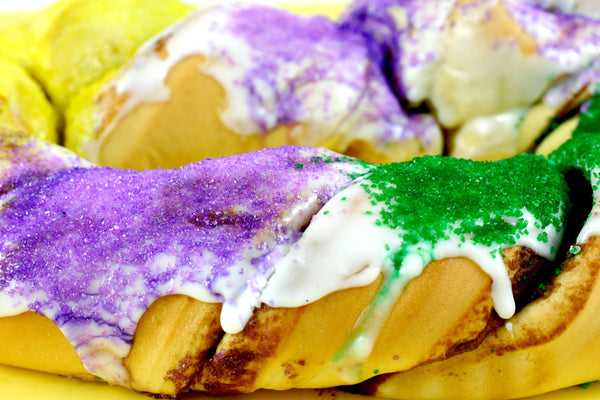 Traditional King Cakes - Case of 10 (Icing on the Side)