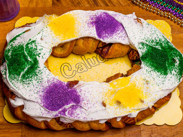 Traditional King Cakes - Case of 10 (Icing on the Side)