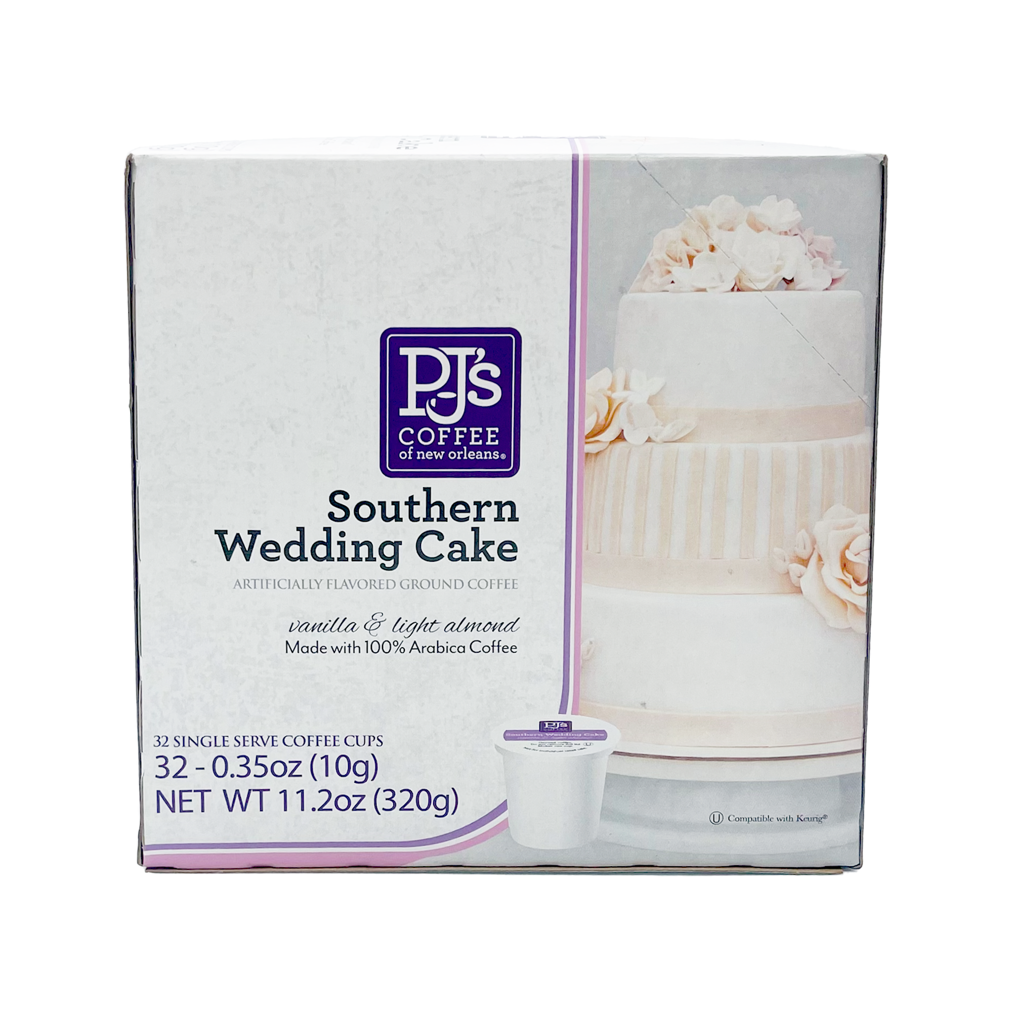 PJ's Southern Wedding Cake Single Serve Cups (32 count) – PJ's Coffee PJ's Southern Wedding Cake Single Serve Cups (32 count) – PJ's Coffee